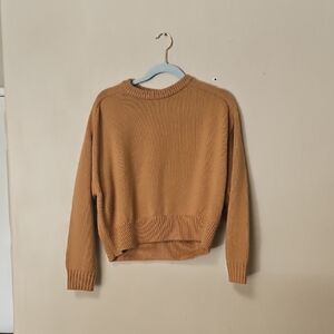 Elodie Warm Brown Crew Neck Sweater